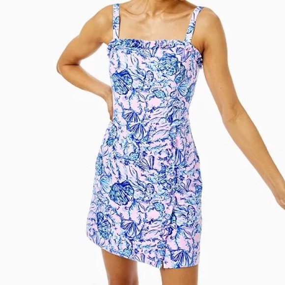 Lilly Pulitzer Dresses & Skirts - Lilly Pulitzer Zenon Ruffle Romper Magnolia Lilac NWOT